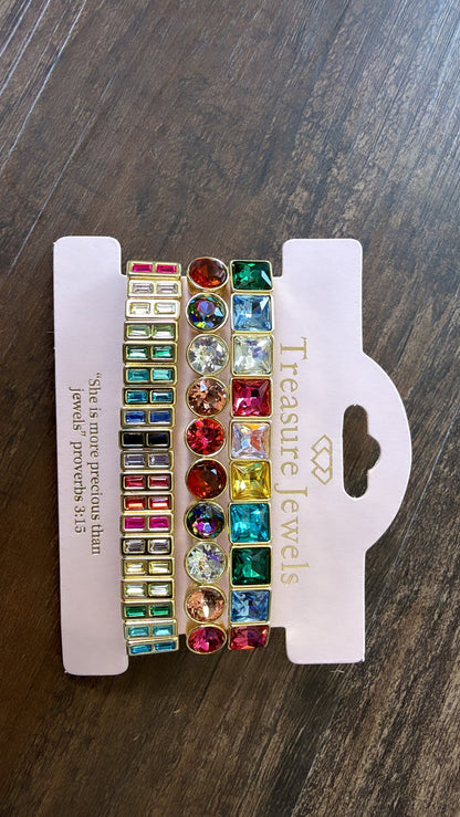 Rainbow Bracelet Stack