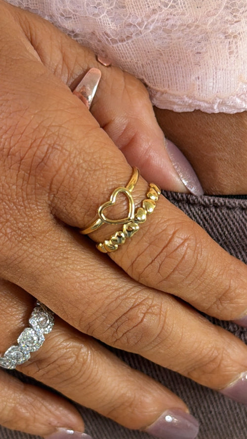 Double Heart Ring