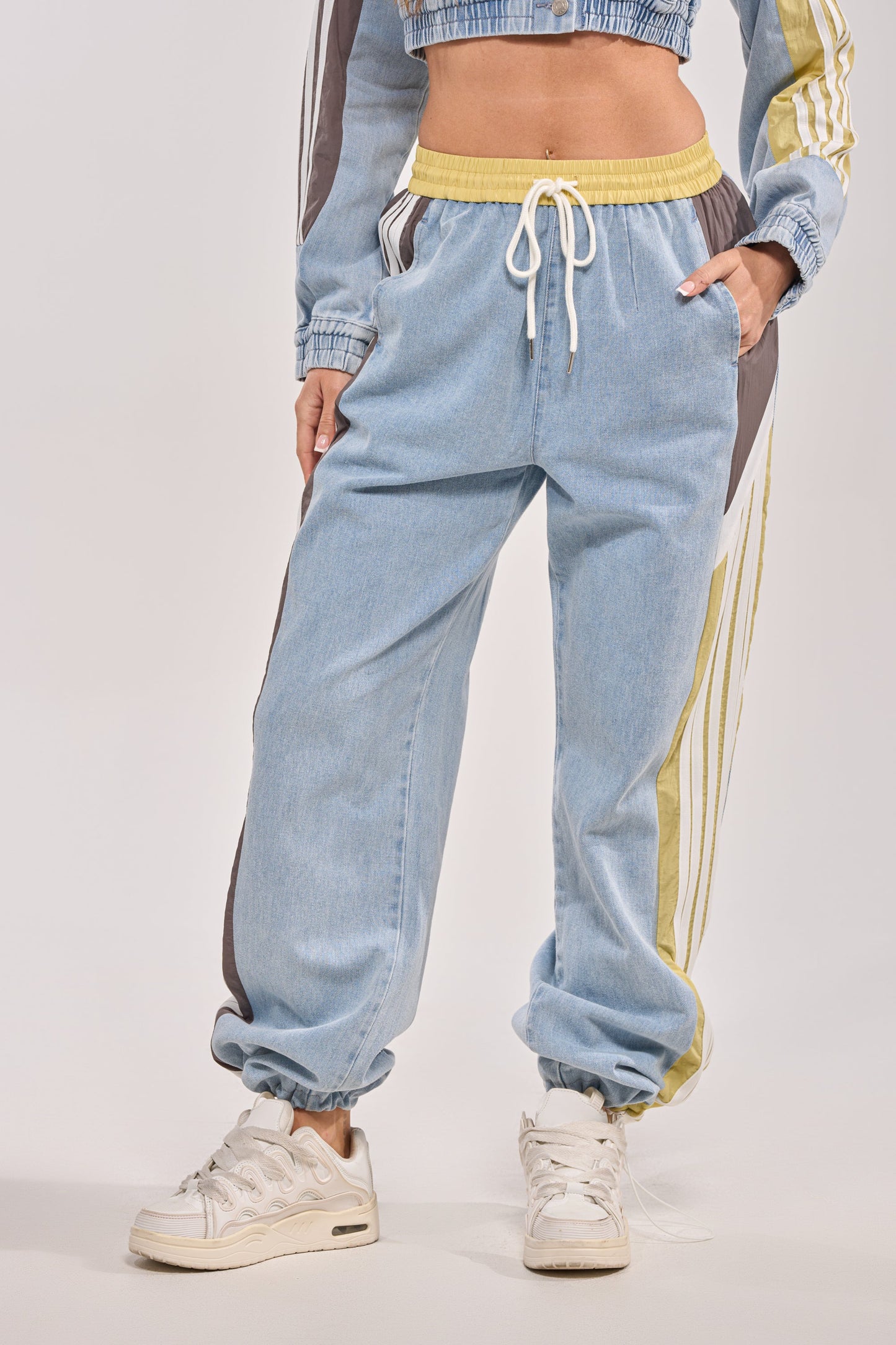 ALONE AGAIN DENIM TRACK PANT