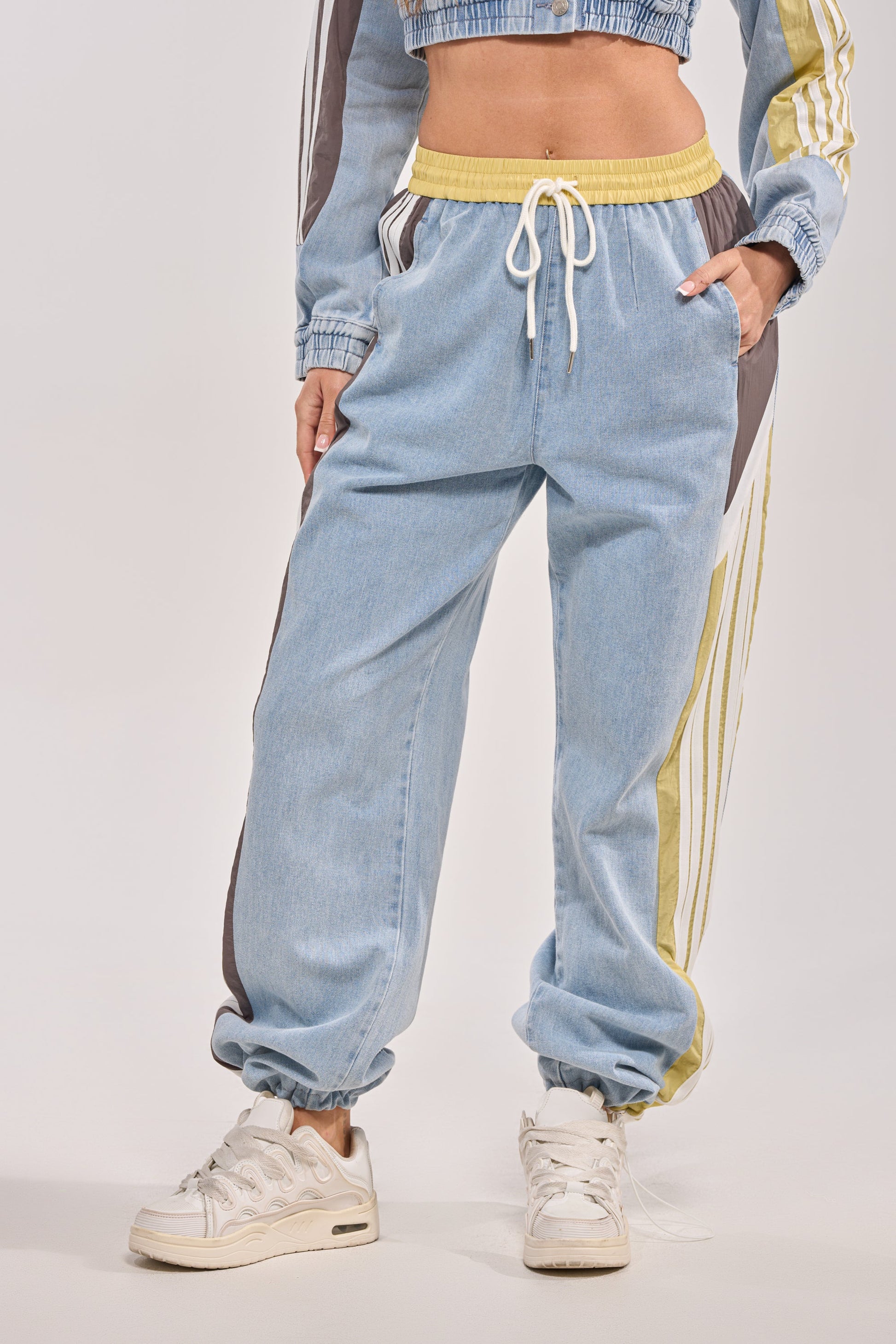 ALONE AGAIN DENIM TRACK PANT