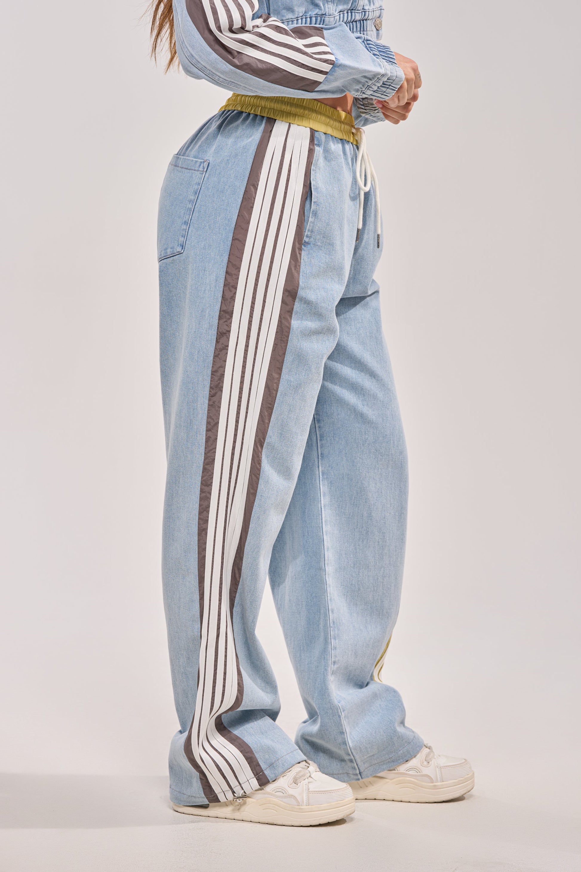 ALONE AGAIN DENIM TRACK PANT