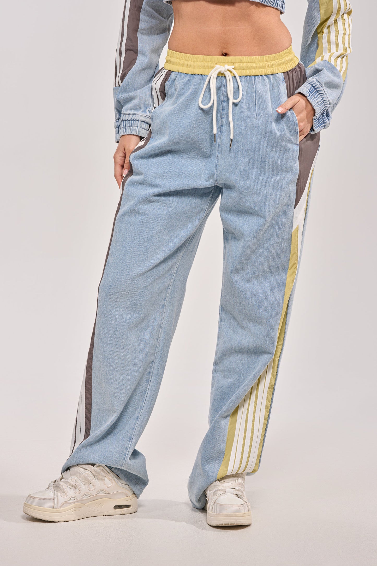 ALONE AGAIN DENIM TRACK PANT