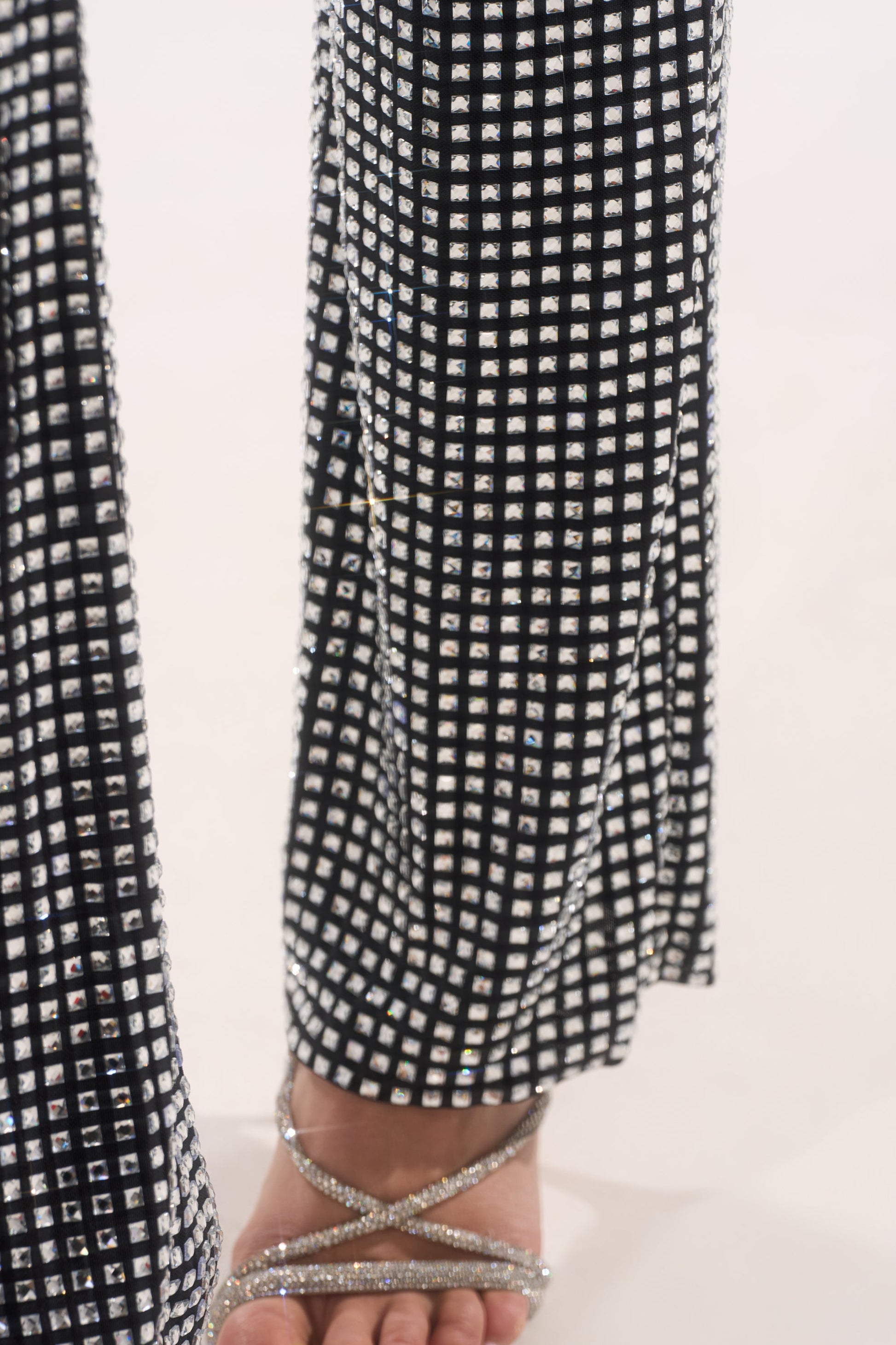 ALL EYES ON ME RHINESTONE FLARE TROUSER