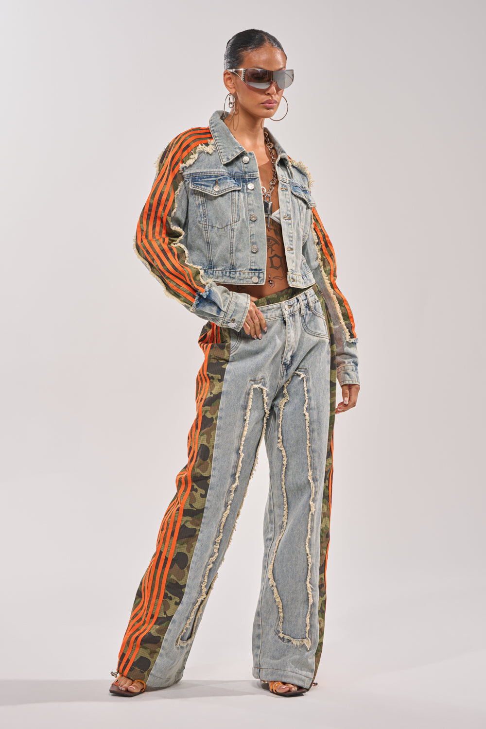 ALL AROUND THE WORLD AGAIN JACKET IN LIGHT BLUE DENIM