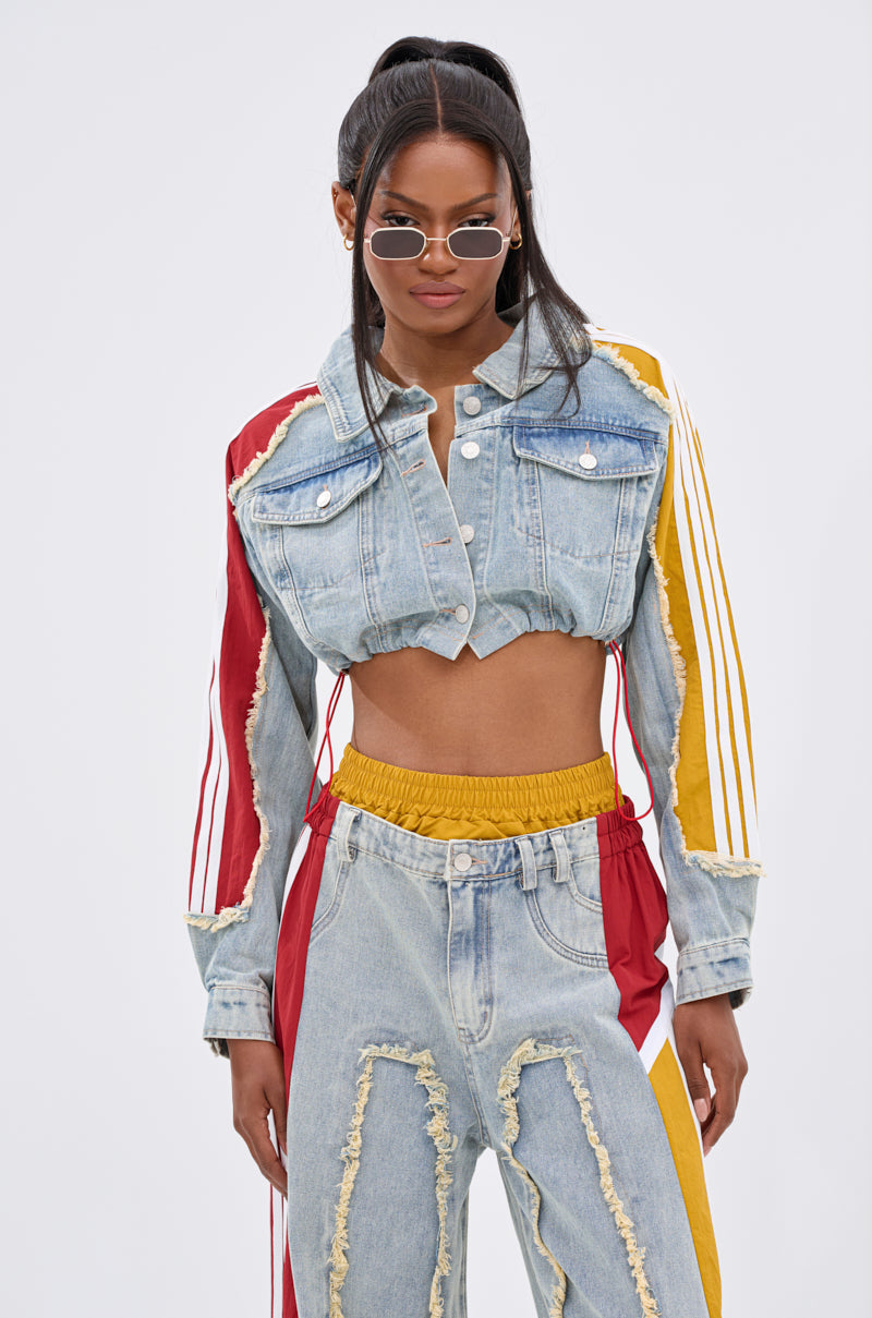 ALL AROUND THE WORLD AGAIN DENIM JACKET