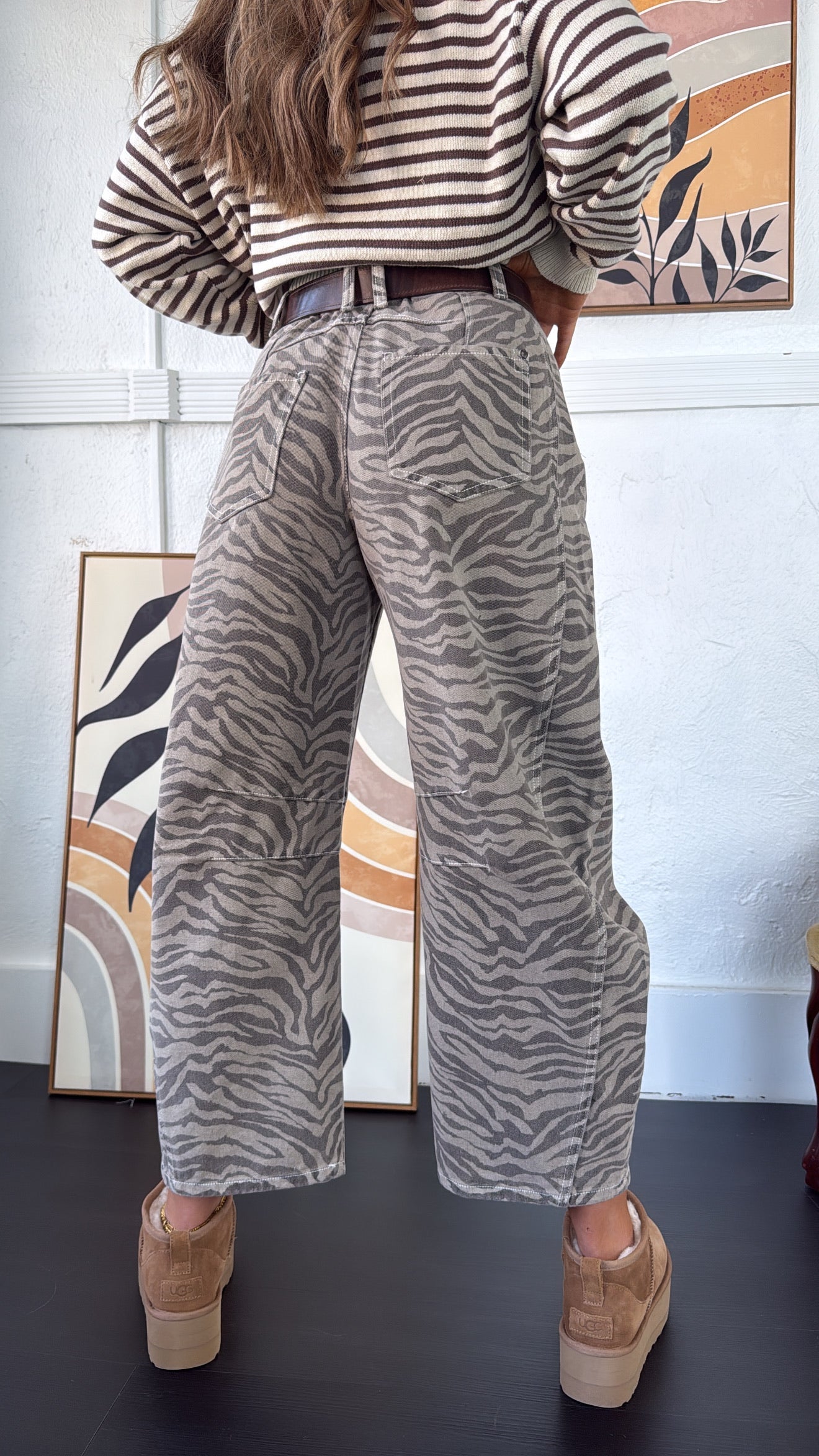 Gallery Girl Barrel Pants, Zebra