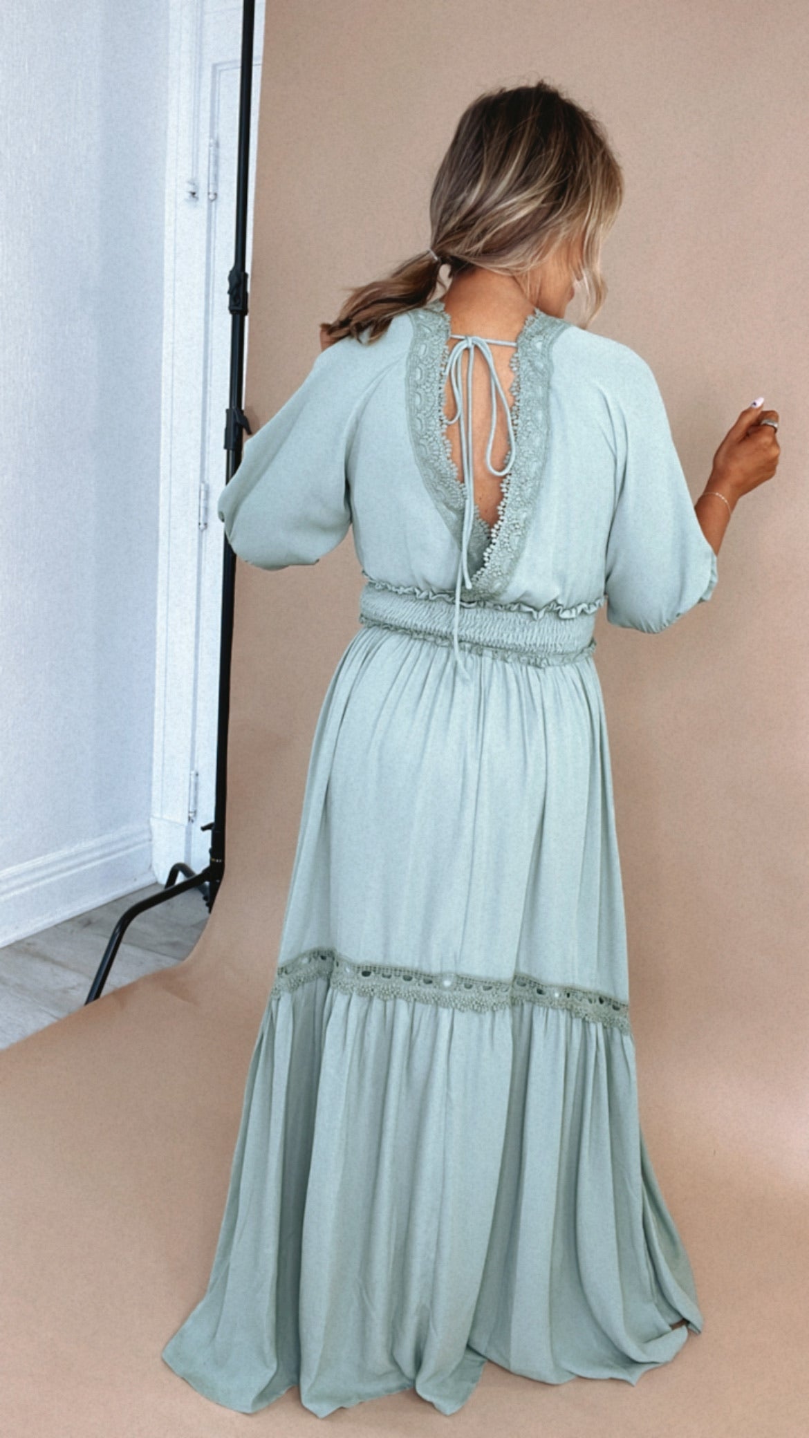 ECB Exclusive: Most Admired Maxi Dress , Sage