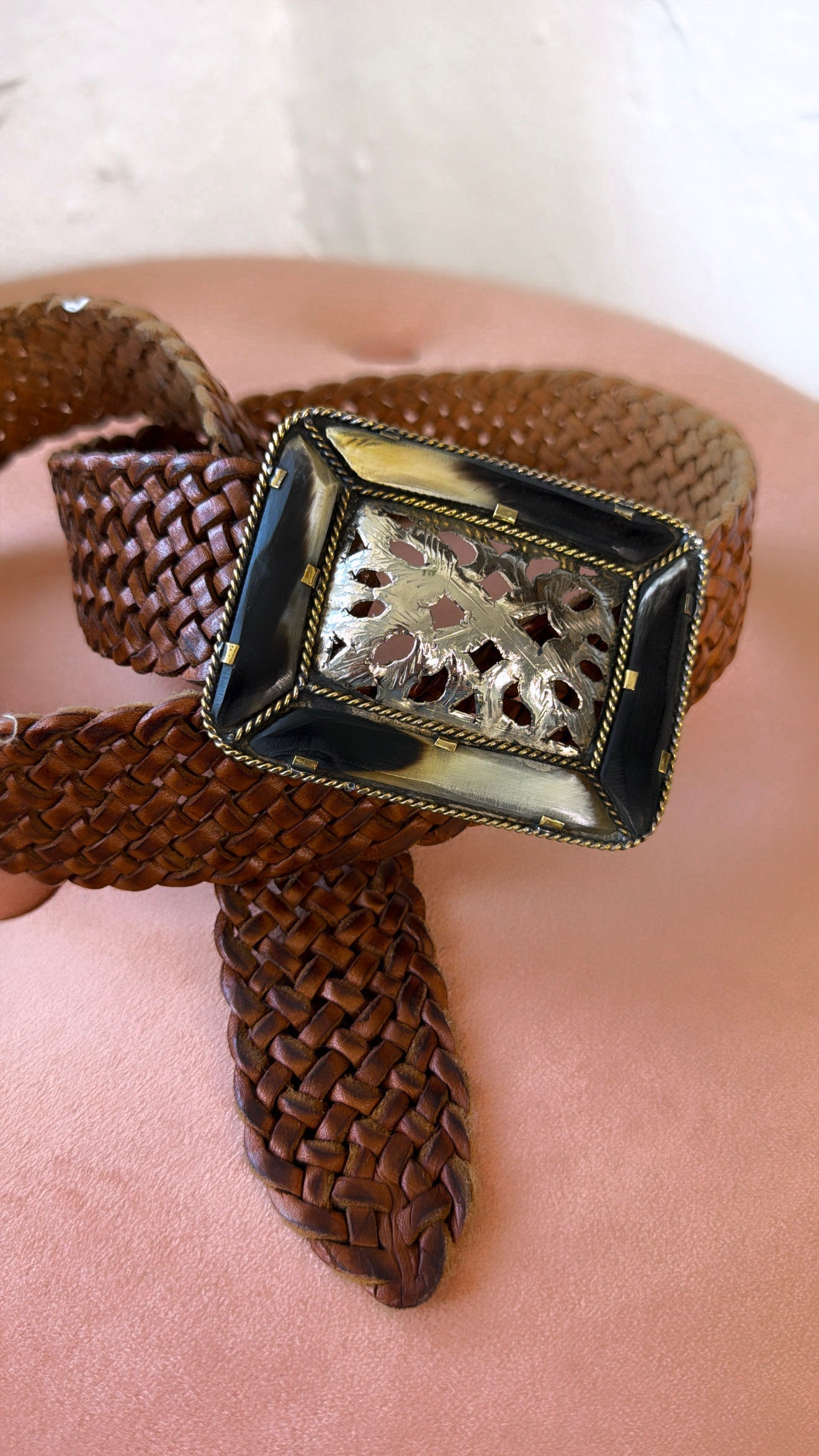 Empire Square Belt, Brown