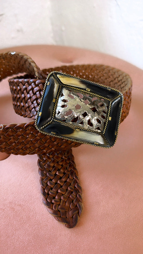 Empire Square Belt, Brown