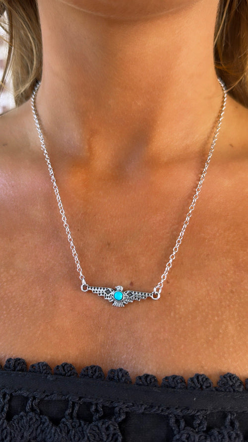 Chain Link Bird Necklace