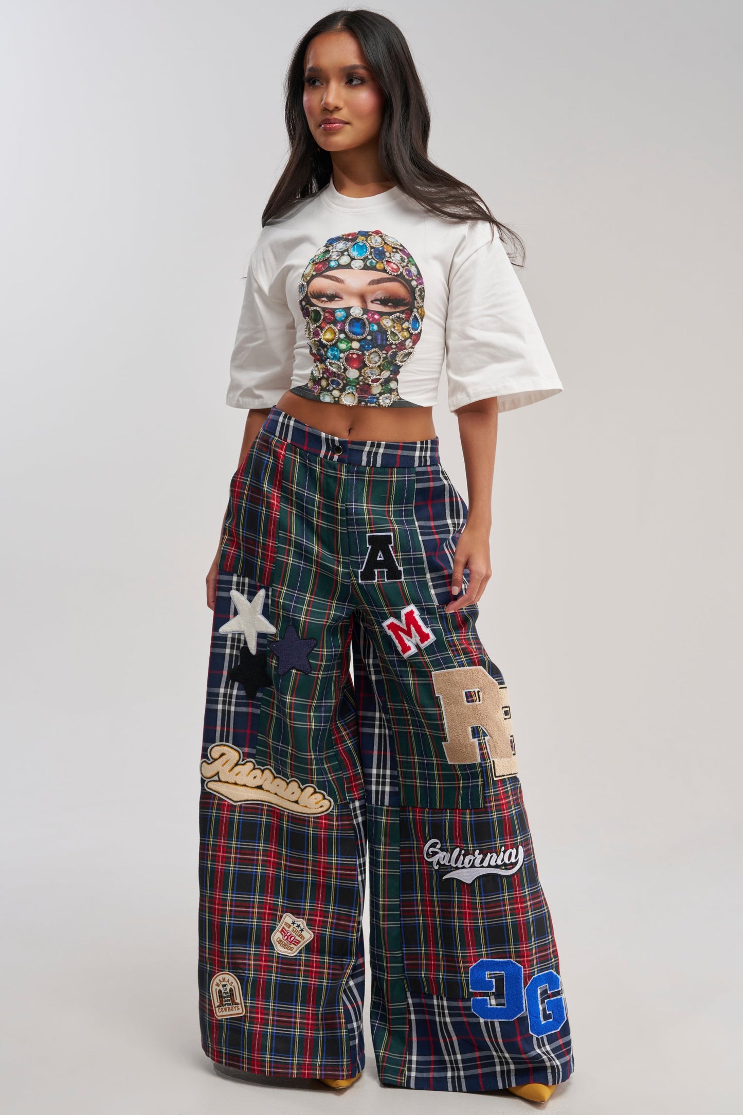 ALL ABOUT ME PLAID TROUSER
