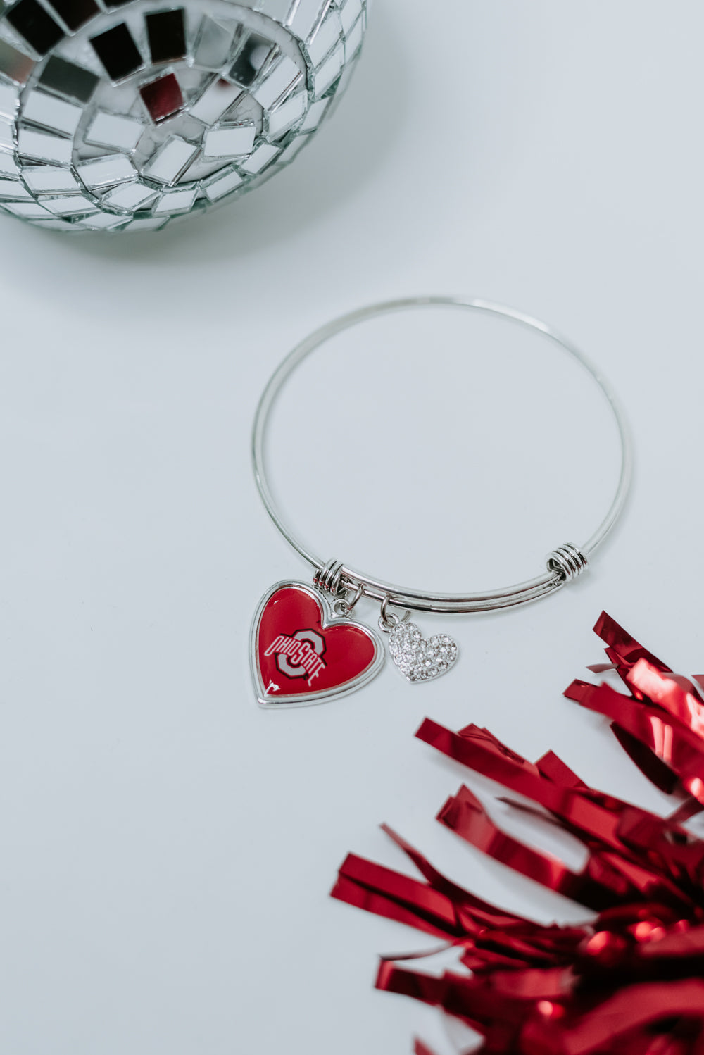 Ohio Heart Bracelet, Silver