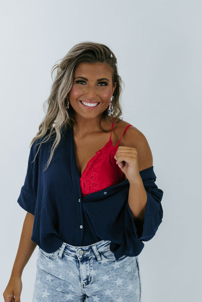 Opening Day Bralette, Red