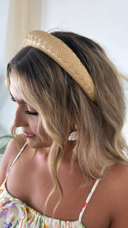Rattan Headband, Dark
