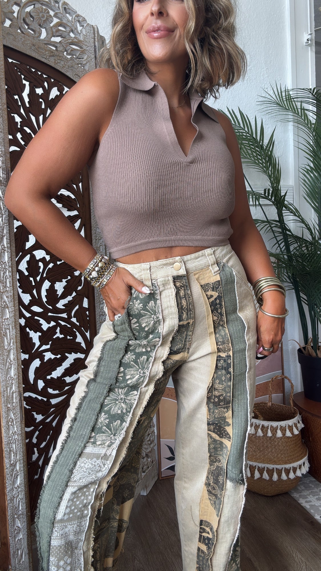 Pure Artistry Patchwork Pant