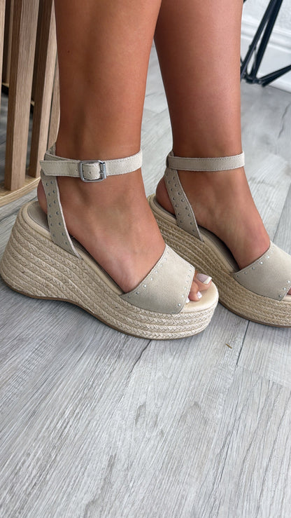 Palm Daze Espadrille Sandal, Sand