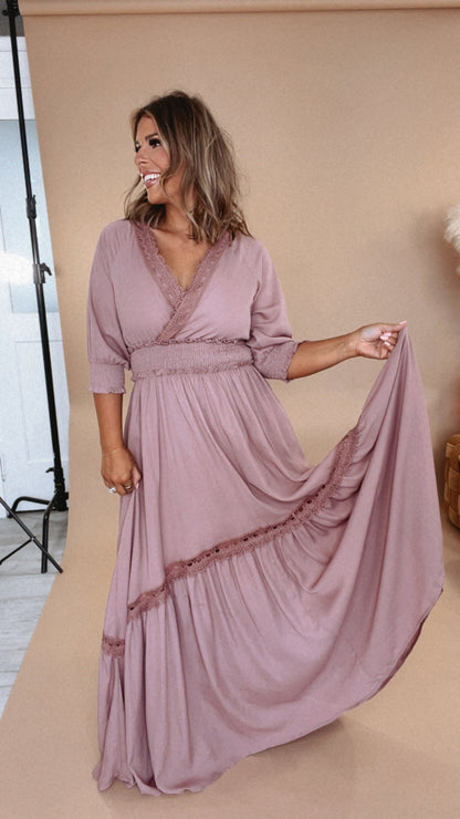 ECB Exclusive: Most Admired Maxi Dress , Blush