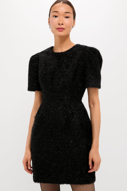 Black and Silver Tinsel Corrine Dress