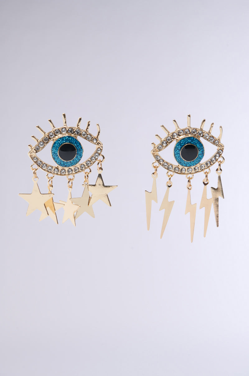 ALL EYES ON ME GOLD EARRING