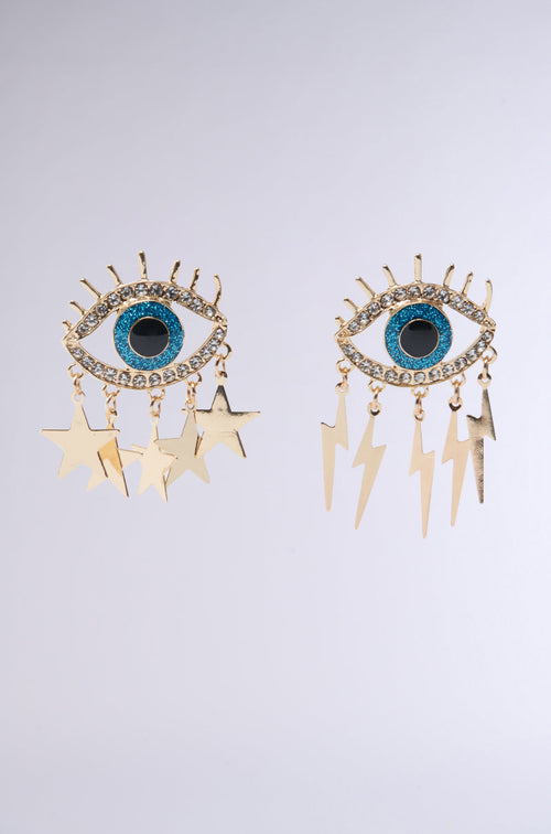 ALL EYES ON ME GOLD EARRING