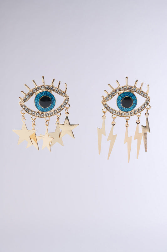 ALL EYES ON ME GOLD EARRING