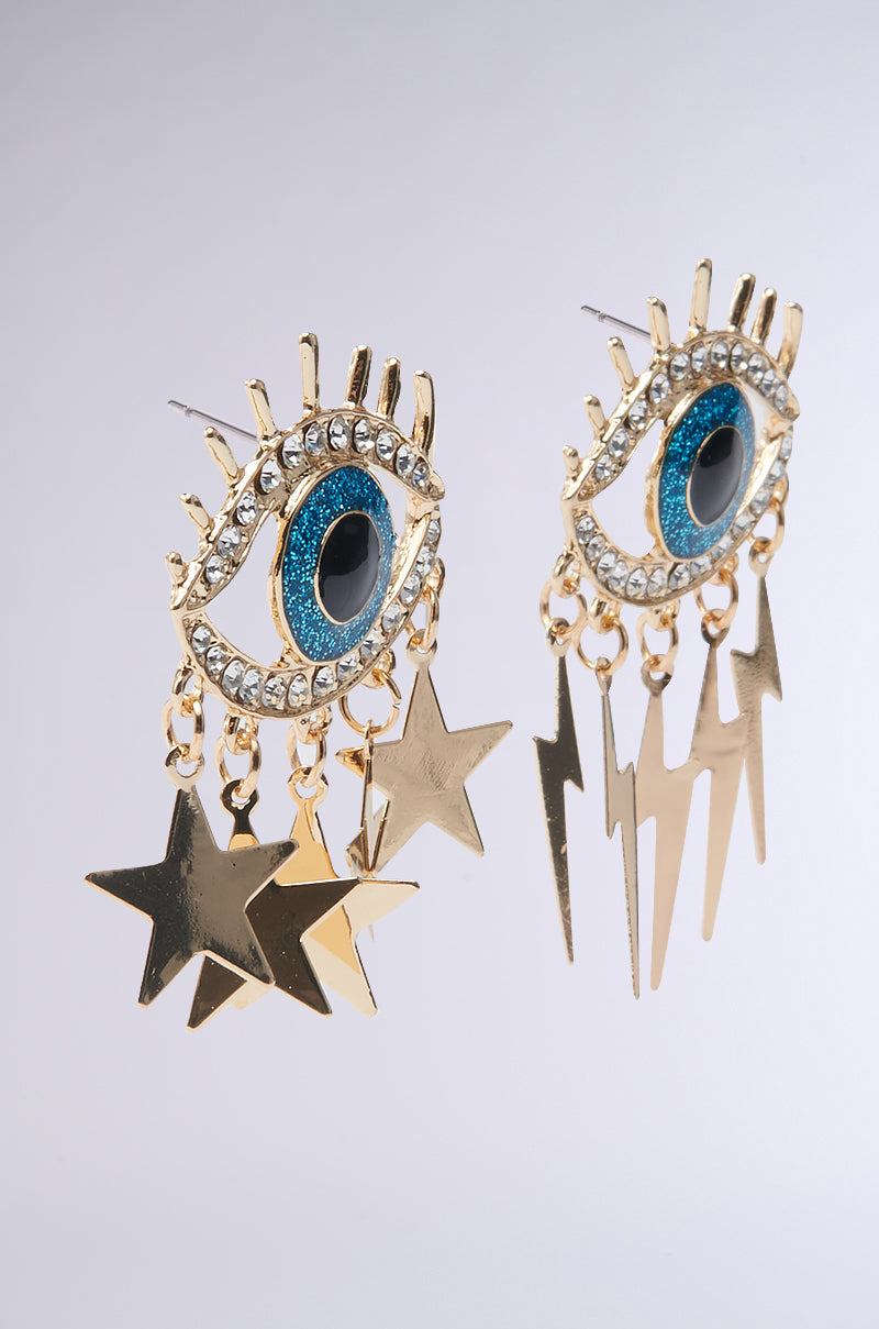 ALL EYES ON ME GOLD EARRING