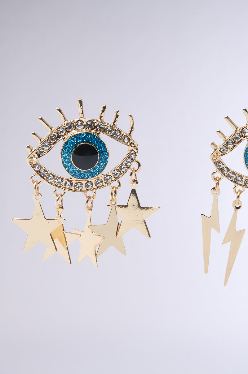 ALL EYES ON ME GOLD EARRING