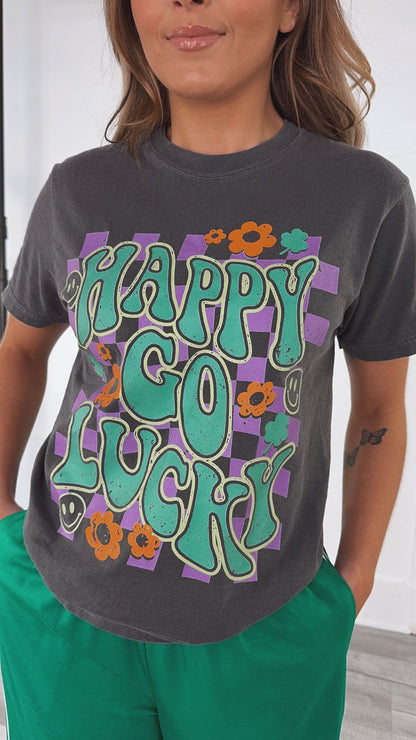 Happy Go Lucky St. Pattys Day Tee