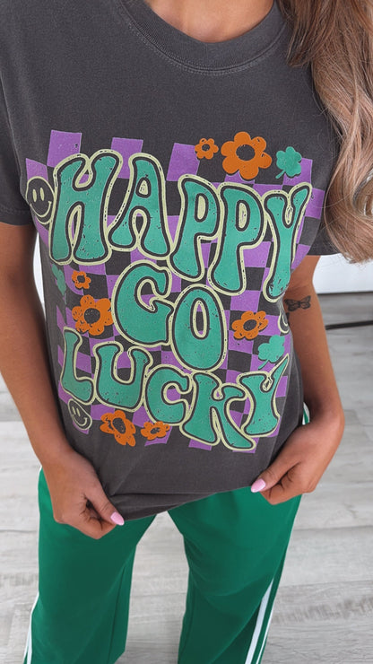 Happy Go Lucky St. Pattys Day Tee
