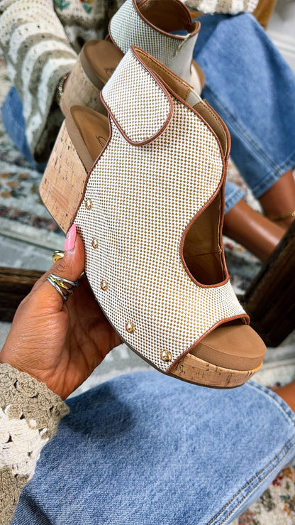 Amber Meadow Cushion Sandal, Bourbon Combo