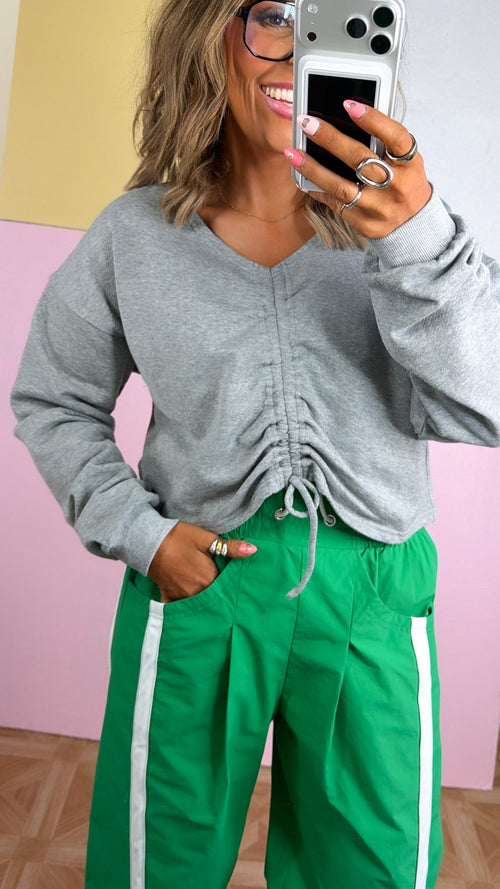 Daydream Knit Top, Grey