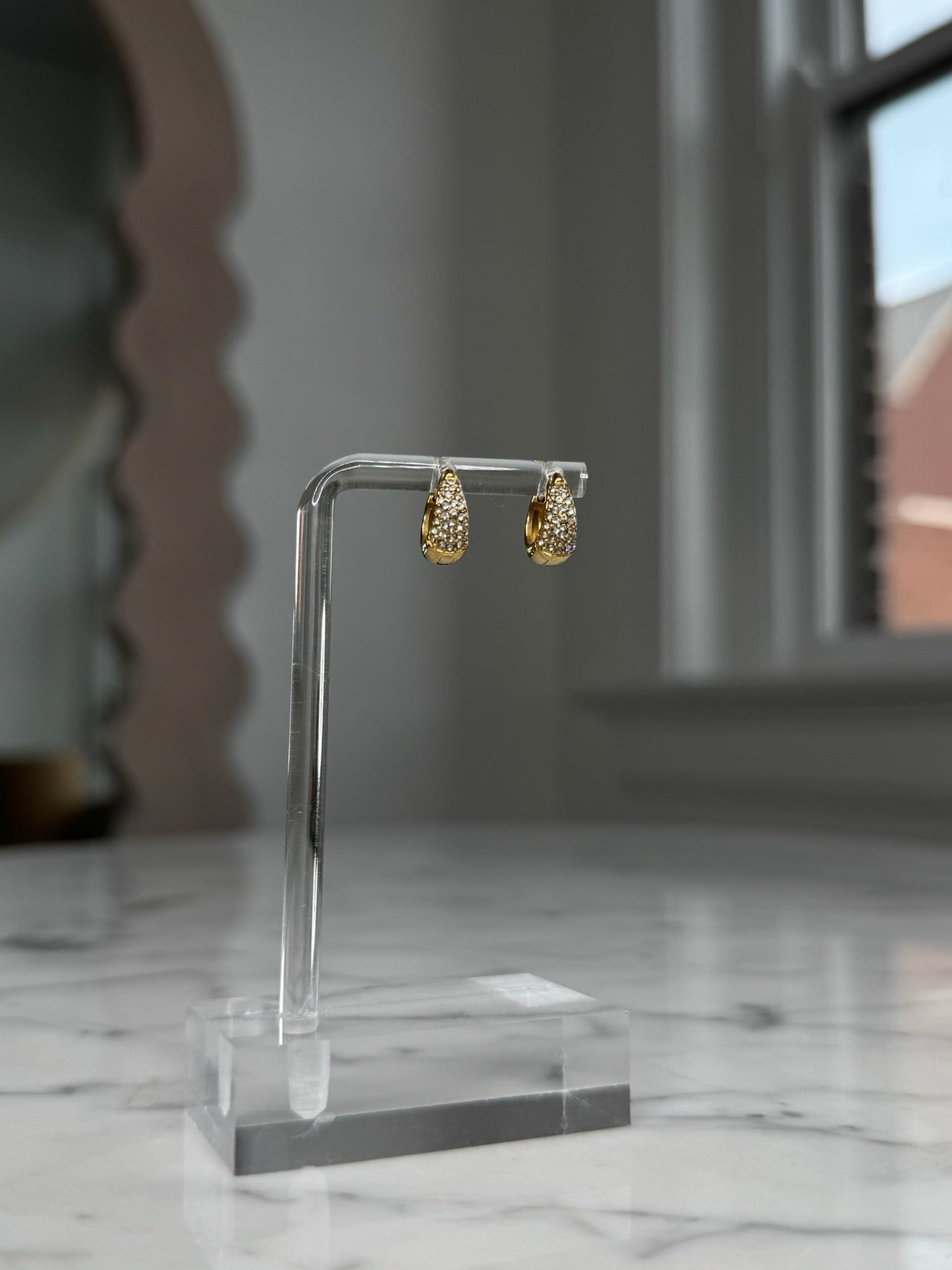 Dainty Diamond Huggie