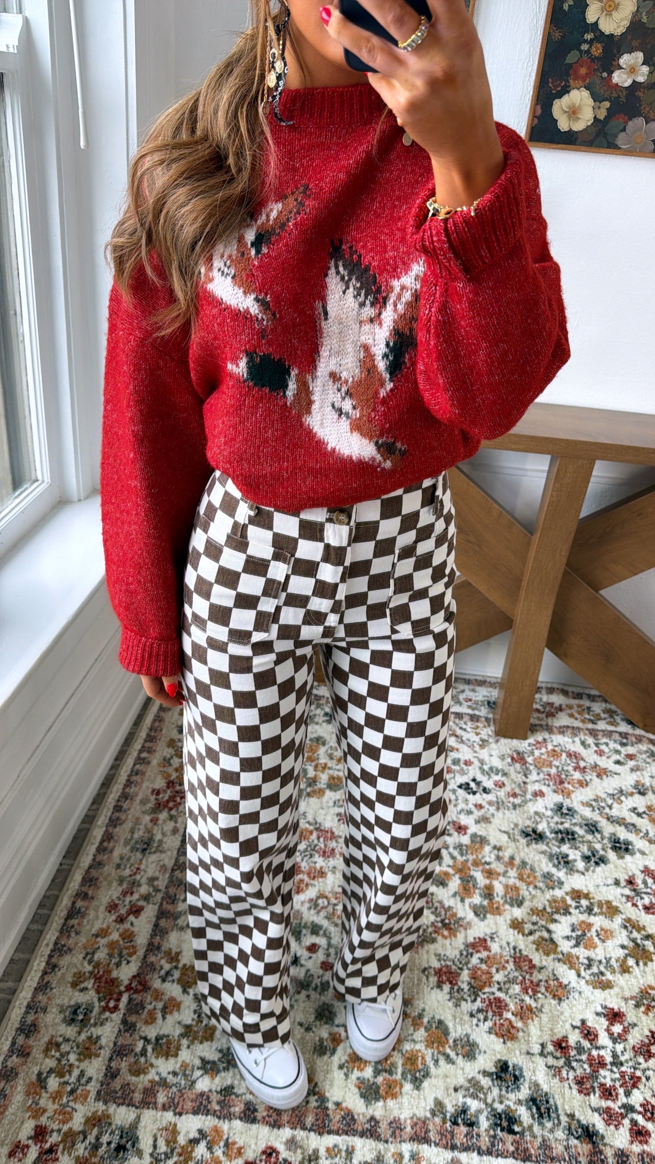 Mallard & Co Sweater, Vintage Red