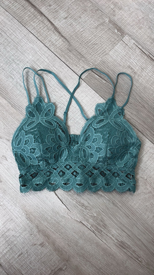 Opening Day Bralette, Teal