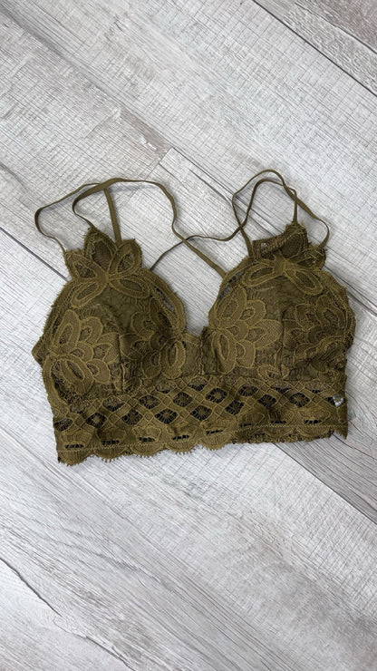 Opening Day Bralette, Moss