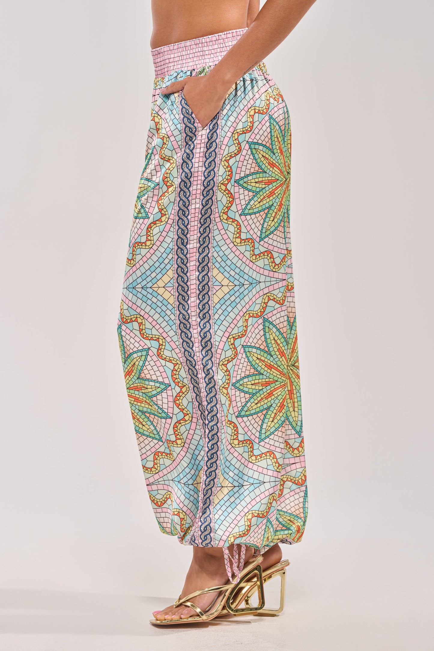 ALL DIFFERENT WAYS SATIN PALAZZO PANT