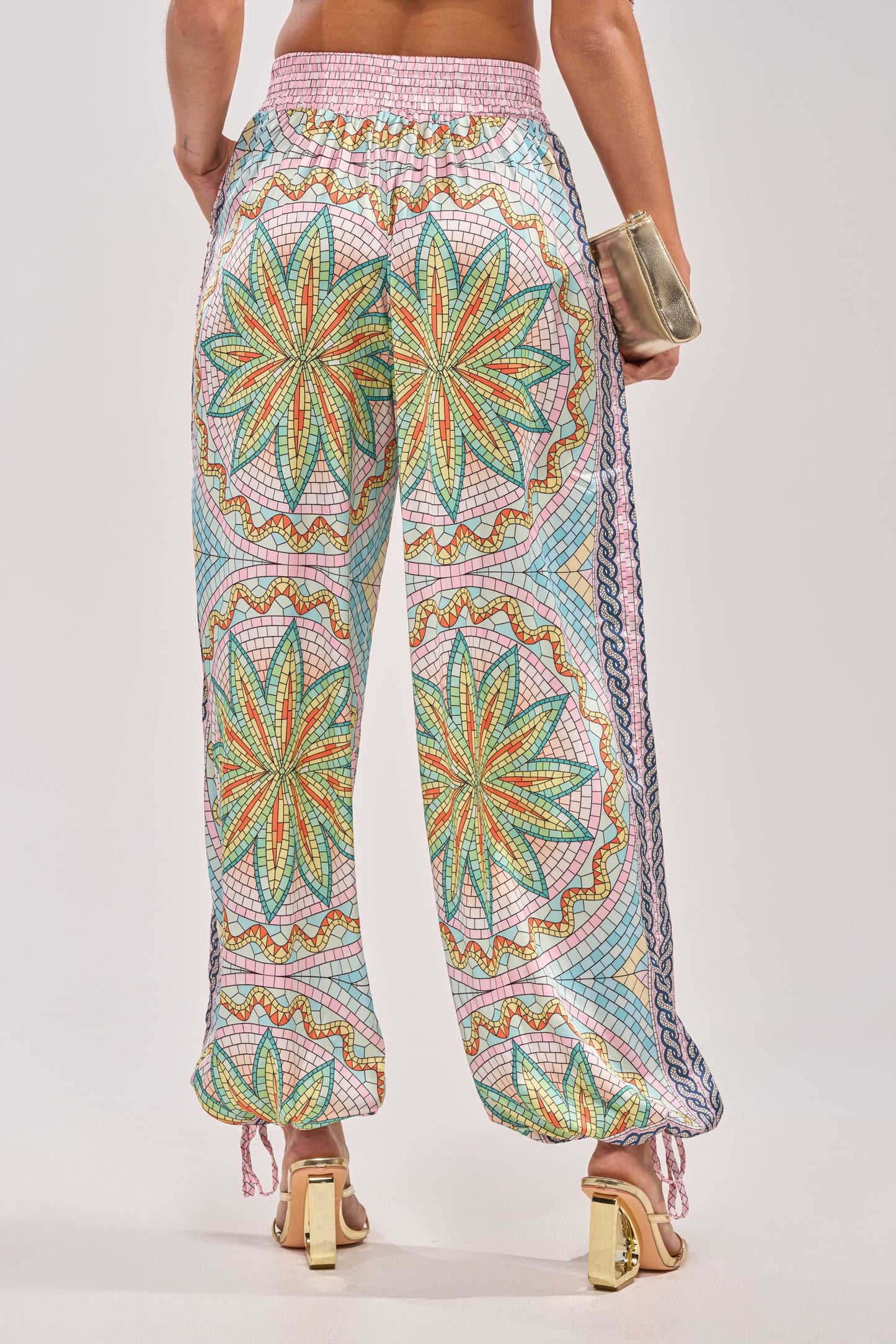 ALL DIFFERENT WAYS SATIN PALAZZO PANT