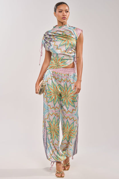 ALL DIFFERENT WAYS SATIN PALAZZO PANT