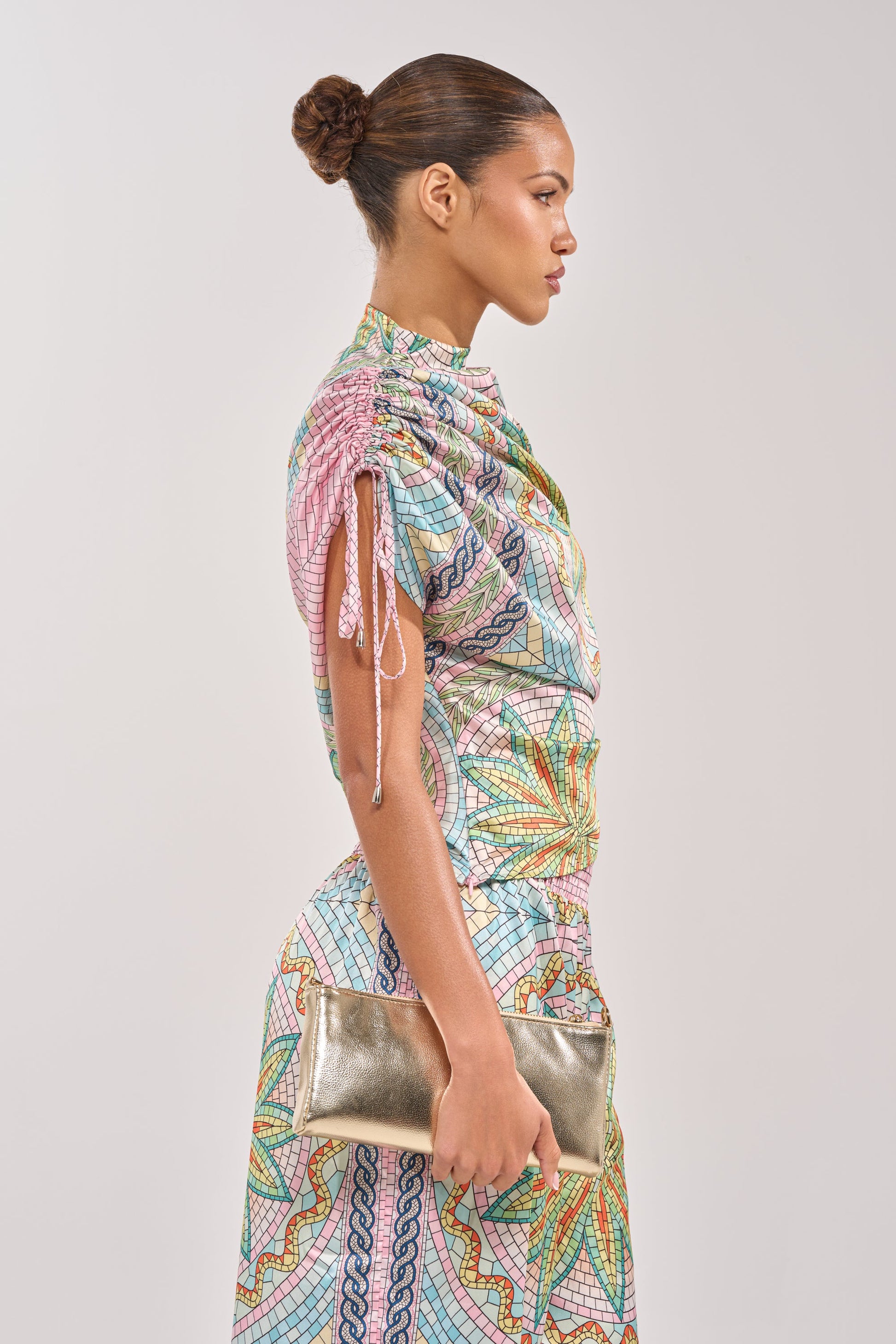 ALL DIFFERENT WAYS SATIN BLOUSE