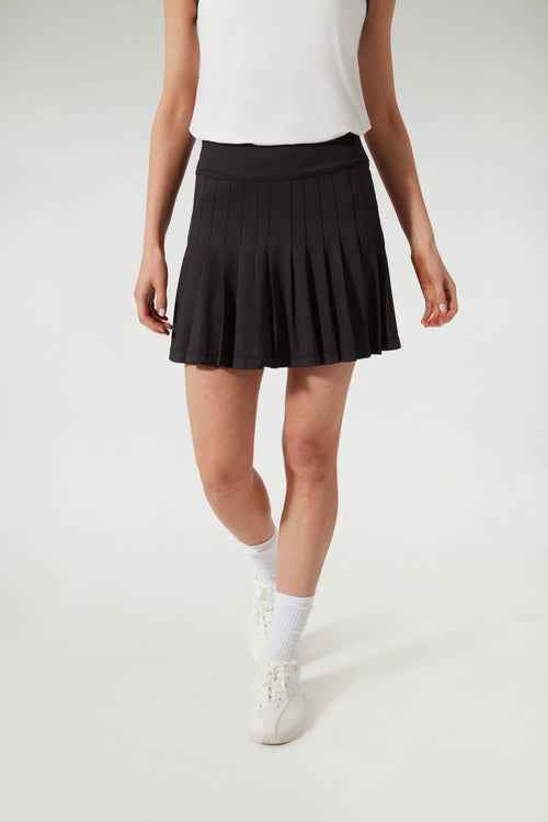 Black and White 15 Inch Williams Tennis Skirt