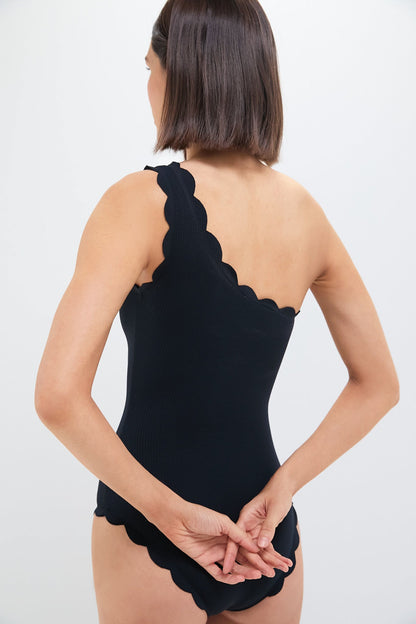 Black and Navy Reversible Santa Barbara Maillot