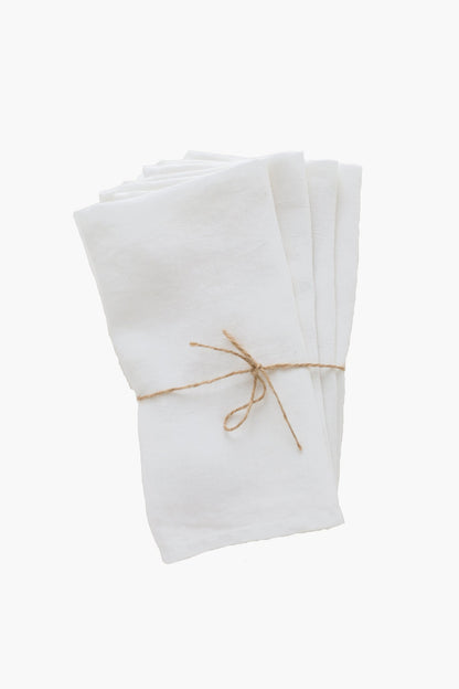 Blanc Linen Napkins Set Of 4