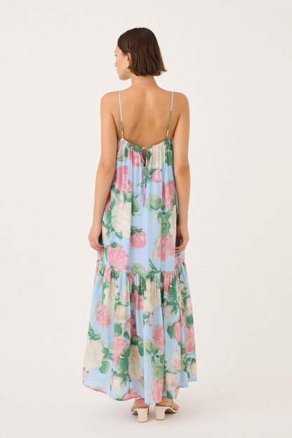 Peony Gathered Midi Dress - Enamour