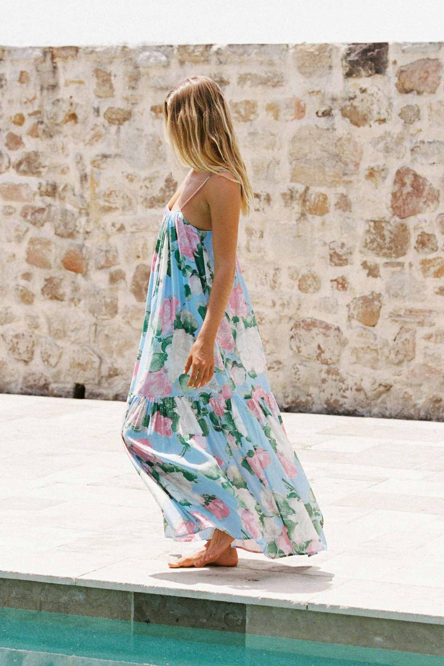 Peony Gathered Midi Dress - Enamour