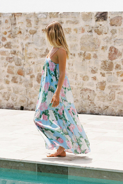 Peony Gathered Midi Dress - Enamour