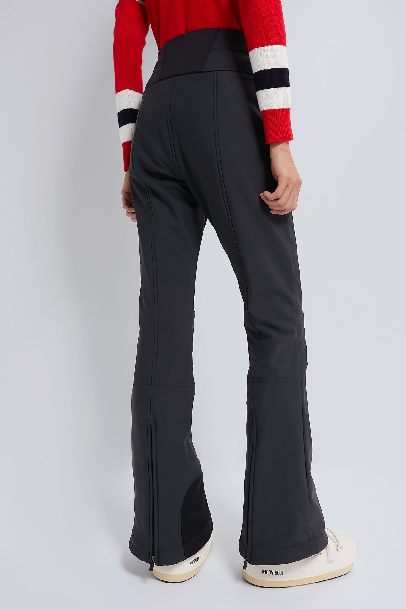 Black Aurora High Waist Flare Ski Pant
