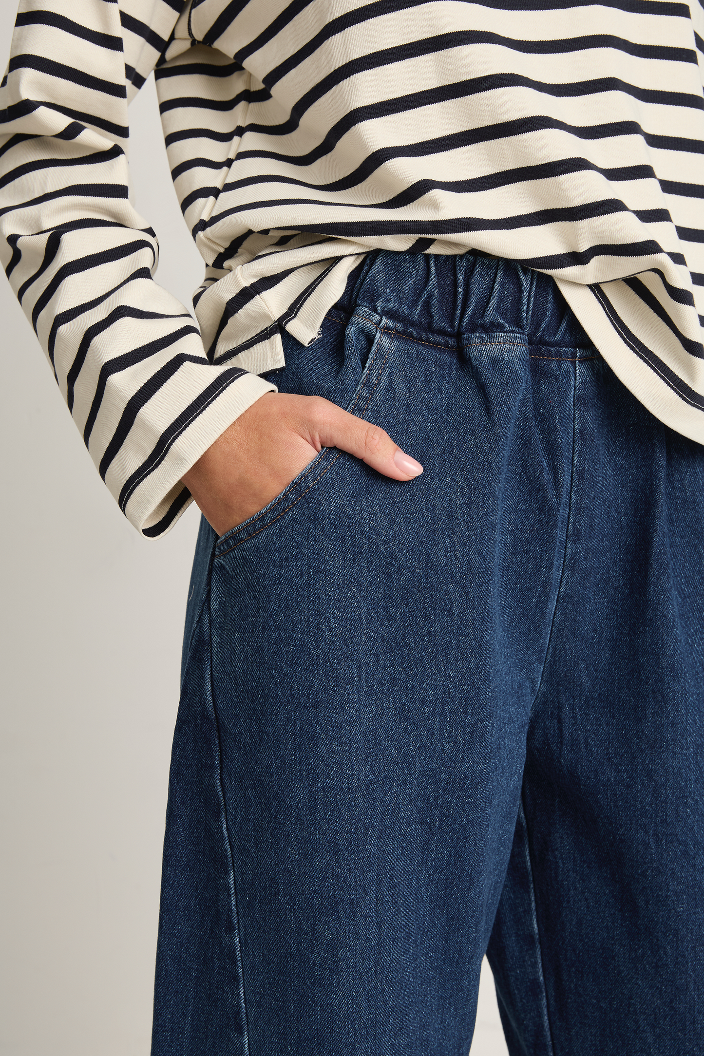 Le Bon Shoppe Arc Pants - Blue Denim