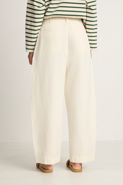 Apiece Apart Bari Crop Trouser - Cream