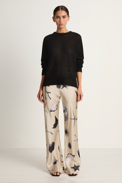 Apiece Apart Softest Tissue Weight Sweater - Black