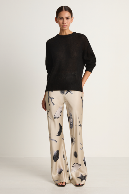 Apiece Apart Softest Tissue Weight Sweater - Black